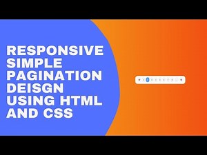 Responsive Simple Pagination Design Using HTML And CSS || Code Mark