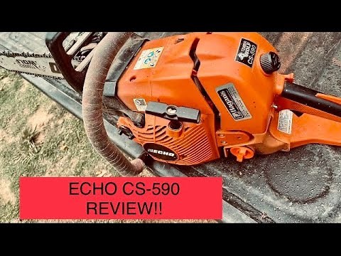 ECHO CS-590 CHAINSAW REVIEW!!!!