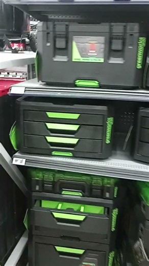 Greenworks Modular Tool boxes!? And a new HT tool box accessory!!!