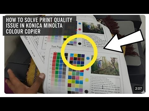 HOW TO SOLVE PRINT QUALITY ISSUE IN KONICA MINOLTA COLOUR COPIER