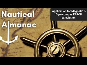 Easy calculation of Magnetic & Gyro compas ERROR, deviation.