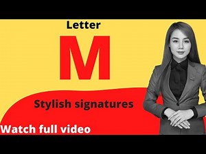M letter signature style| M signature tutorial
