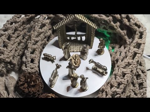 Presépio em Macramê | Live Silenciosa de Natal com Arte Milenar e Fé ✨ #natal #macrame #diy #arte