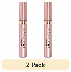 (2 pack) L'Oreal Paris Voluminous Makeup Lash Paradise Volume Mascara, Black Brown, 0.28 fl oz
