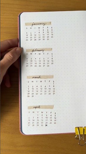 Setting up my Bullet Journal’s Future Log