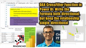 DAX CrossFilter Function in Power BI: Write the Formula both-directional, but keep the relationship single-directional