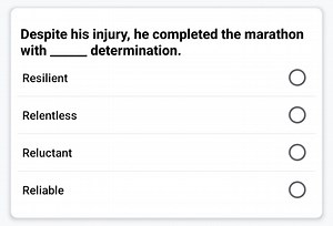 Complete the sentence with the most appropriate word:Despite ... | Filo
