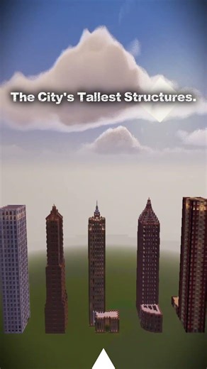 The city's tallest structures #minecraftbuilding #ranking #city