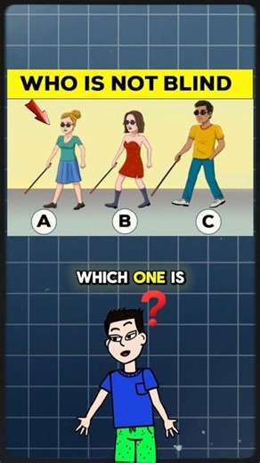 Which One Isn't Blind #shorts #puzzle #test