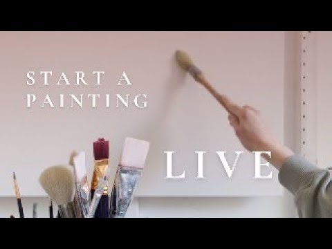 Live Abstract Painting Demo: Exploring Marks & Texture