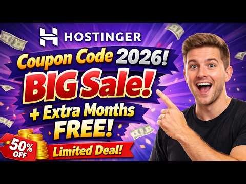Hostinger Coupon Code 2026 | BIG Sale + Extra Months FREE (Limited Deal)