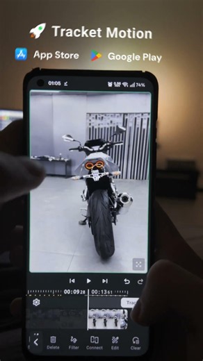 Testing my motion tracking video editor app using video from: ng_vu093 (TikTok)