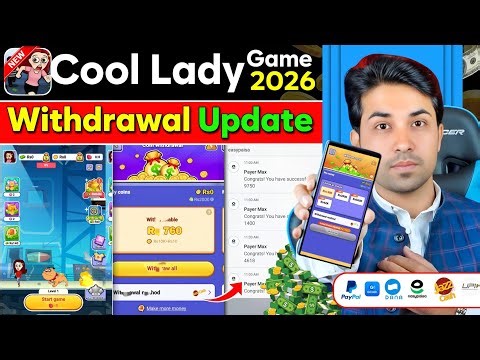 Cool lady Withdrawl Real or Fake | New legit earning app 2026 Review #coollady #growwithmohsin 