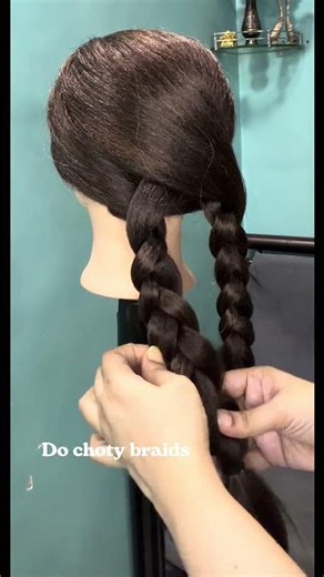 #Day 52 🌸 Simple Two Front Braids Hairstyle Tutorial