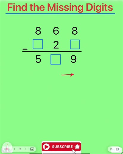 FIND THE MISSING DIGITS #math #education #for #fun #tiktok | math