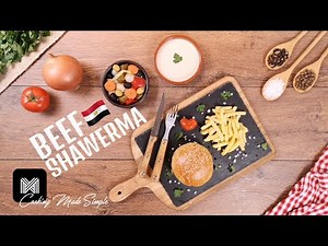 Beef Shawarma Burger with Tahini Sauce 🇪🇬😋👨🏽‍🍳 Quick and easy 🙌🏽
