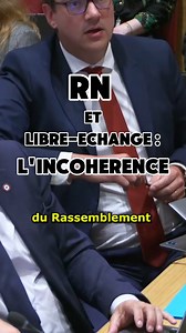 🔴 Au RN on affirme vouloir du protectionnisme... pour finalement s'aligner sur les pires standards sociaux et environnementaux de l'international 🙃 La cohérence et l'extrême-droite, ça ne fait pas bon ménage. #protectionnisme #rassemblementnational #extremedroite | Manon Meunier