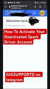 How To Activate Your Deactivated Spark Driver Steps By Steps #sparkdriver #walmart #sparkdelivery