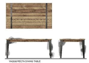 [Hot Item] Simple Solid Wood Dining Room Set with Table and Chairs