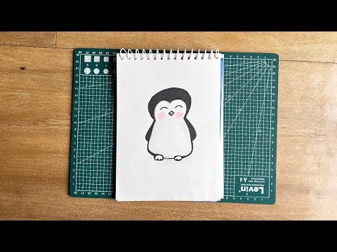 Cute Penguin Drawing | Easy Step by Step Pencil Sketch for Beginners 🐧 | Pencil Point