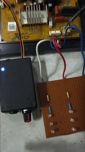 BLDC compressor signal output test with LED light #sorotan #semuaorang | Wahyu Diyanto