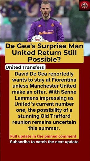 David De Gea Waiting for a Manchester United Return?
