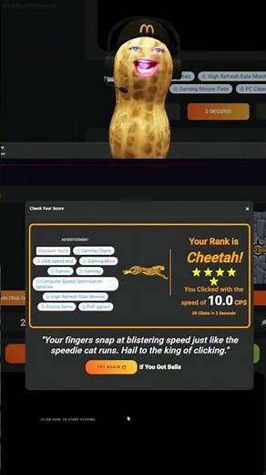 Peanut VS Shroud Clicks Per Second Test 🤯 #arcraiders