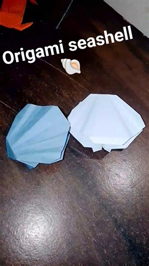 How to make origami seashell 🐚. Tutorial