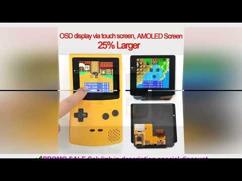 2024 Newest GBC OLED Laminated Touch AMOLED Screen OSD Menu RETRO PIXEL Kit For GameBoy Color GBC Wi