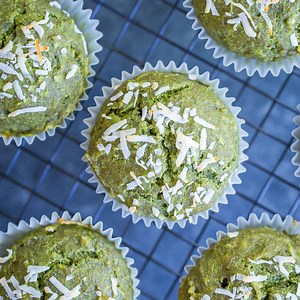 572K views · 613 reactions | These Healthy Coconut Kale Green Muffins are great to have around for a quick breakfast or an afternoon snack! They're packed with tons of coconut and kale making them a healthier option and they're also delicious! Kids love them too :) Vegan and refined sugar free! https://www.shelikesfood.com/healthy-coconut-kale-green-muffins-vegan/ | She Likes Food | Facebook