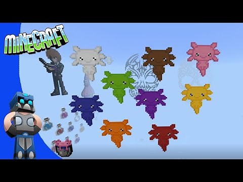 Como hacer un ajolote pixel art en minecraft