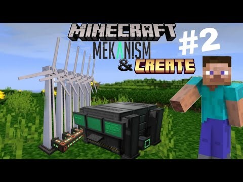 Minecraft Mekanism and Create Mod ep 2 create a DIGITAL MINER 😮‍💨