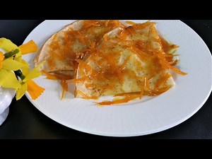 Crepes with Orange Sauce Easy Recipe with few Ingredients