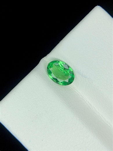 Enchanting Beauty of Tsavorite Garnet Gemstone, 0.65ct, 6.8x4.8x2.5mm Its Precise Cut Maximize Its Natural Fire & Display Vivid Green Color. - Etsy