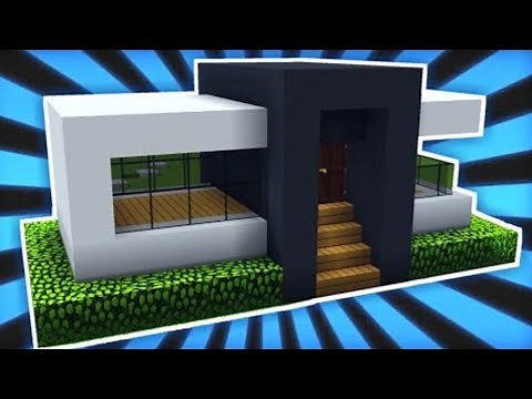 ✔ Como hacer una Pequeña CASA MODERNA en Minecraft Survival (FACIL Y RAPIDO)