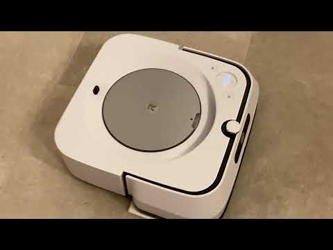 iRobot Braava jet m6 Robot Mop - Cleaning a Bathroom