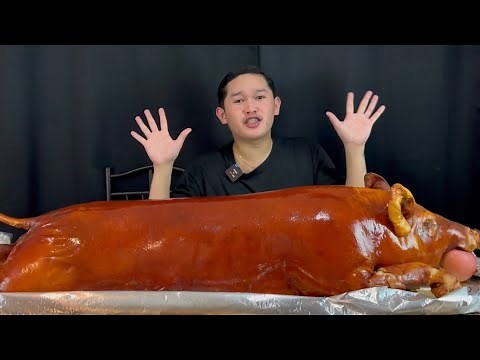 1 WHOLE NATIVE LECHON BABOY MUKBANG