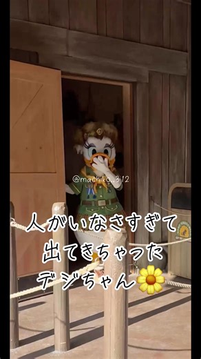 東京ディズニーランドでドナルドとデイジーを楽しむ