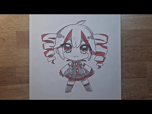 How to Draw Anime Girl Kasane Teto Chibi Cute – Easy Anime Drawing for Beginners