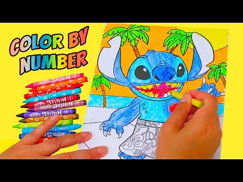 Stitch Color by Number Activities for Kids