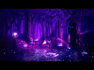 Magical Night 💜Soothing Sleep Music 🎵 Fall Into Peaceful Deep Sleep