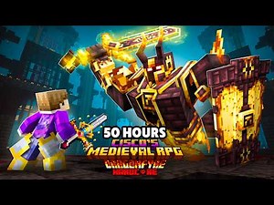 I Survived 50 HOURS in Cisco's Dragonfyre Fantasy RPG in Minecraft Hardcore!