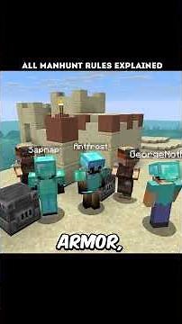 Every Dream's manhunt rule explained #minecraft