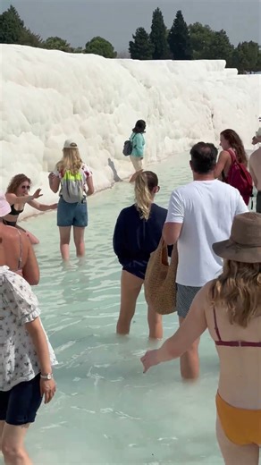 ☀️The Wonder Of Pamukkale Turkey -Hot Day✨💦 #cleopatra #pamukkale