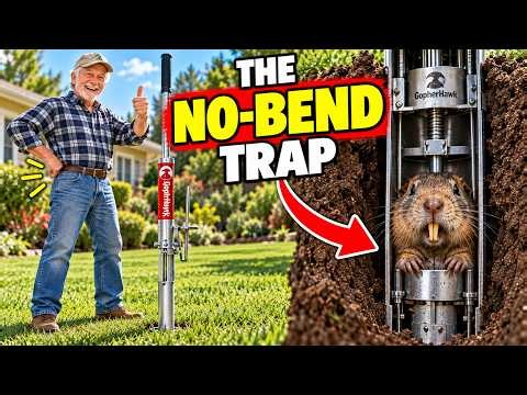 The Only GOPHER TRAP You Can Set Without Bending Over