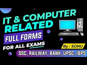 Computer Full Forms for Competitive Exams (Important IT Abbreviations GK full list A to Z)