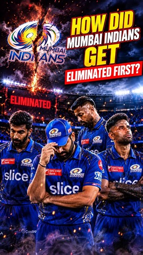 How did mumbai indians get eliminated first 🤯