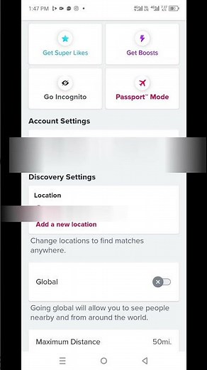 How to change your location in Tinder