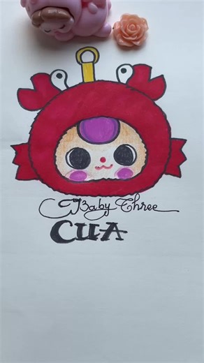 Hướng Dẫn Vẽ Baby Three Con Cua
