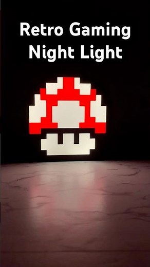 Satisfying Retro Gaming Night Light — Pixel Art Vibes for Classic Gamers